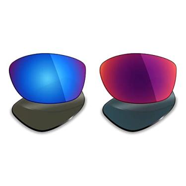 Imagem de 2 pares de lentes polarizadas de substituição da Mryok para óculos de sol Oakley Pit Bull – Opções