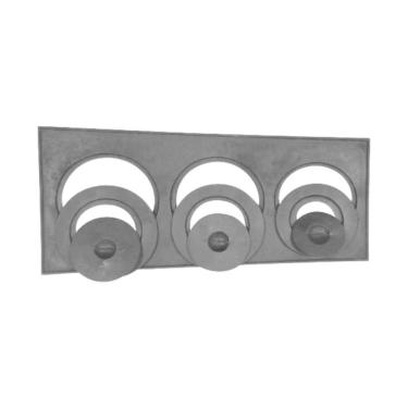 Imagem de Chapa Redução Fogão Lenha 3 Furos com Tampa 29x68x26cm