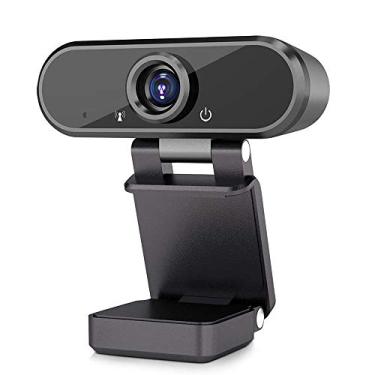 Imagem de Câmera Web Full 1080P HD Microfone Embutido Foco Automático 90° Ângulo de Visão para Videoconferência de Transmissão ao Vivo