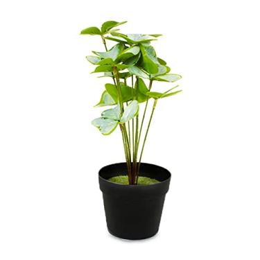 Imagem de Vaso Jiboia Planta Artificial Decorativo Verde/Branco