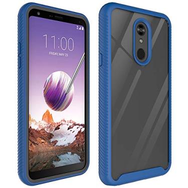 Imagem de Capa de telefone para LG Stylo 5 Starry Sky proteção total híbrida à prova de choque amortecimento resistente a arranhões capa de telefone transparente para LG Stylo 5 (azul, LG Stylo 5)