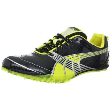 Imagem de PUMA Tênis masculino completo TFX Sprint 3-M, Preto/Amarelo Fluorescente/Prata PUMA, 14