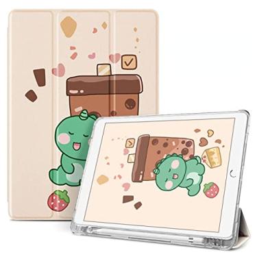 Imagem de CUTTIZ Capa de tablet de silicone macio compatível com iPad Air 1 2 3 4 5 6 iPad Mini 4 5 6 iPad 8 10,2 polegadas com slot para caneta Slim Ultra Leve Proteção total (P04, iPad 8 10,2 polegadas)