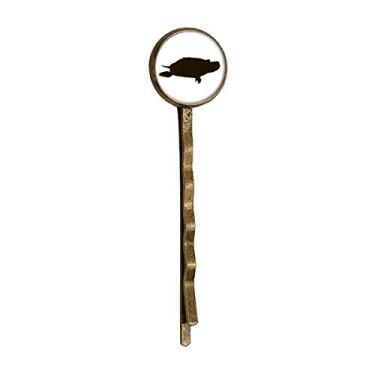 Imagem de Bobby Pin de cabelo retrô de tartaruga preta