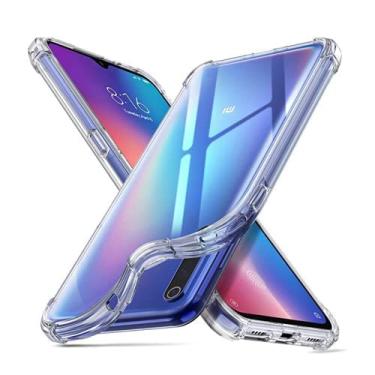 Imagem de Kit Capa Capinha Protetora Silicone Flexível + 2 Película Vidro Compatível Xiaomi Mi9 Lite com Tela de 6.39" Polegadas