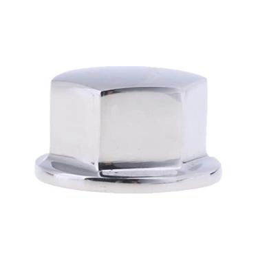 Imagem de Porca central de volante de barco marinha de aço inoxidável 316 com rosca de 12 mm da Gazechimp