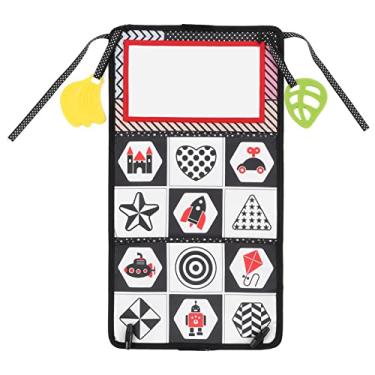 Imagem de espelho de bebê Brinquedos para hora da barriga,Brinquedo de livro de pano de espelho Cor forte Contraste Brinquedo de livro de pano enrugado para recém-nascidos 0-3-6-12 meses Meninos, Desenvolvimen