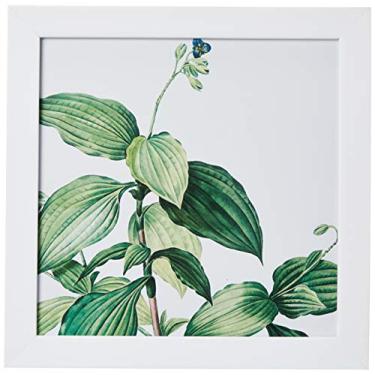 Imagem de Arte Maníacos Quadro Decorativo Folhas Grandes e Flor - 65x46cm (Moldura em laca branca)
