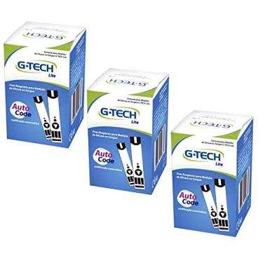 Imagem de Tira Reagente Para Medição De Glicose Free Lite G Tech - KIT C/ 3 CAIXAS (50)