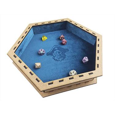 Imagem de Bucaneiros Arena de Dados Premium - Revestimento Azul Brilhoso em Veludo