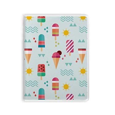 Imagem de Diário de capa macia Sun Mountain River picolé para caderno de sorvete doce