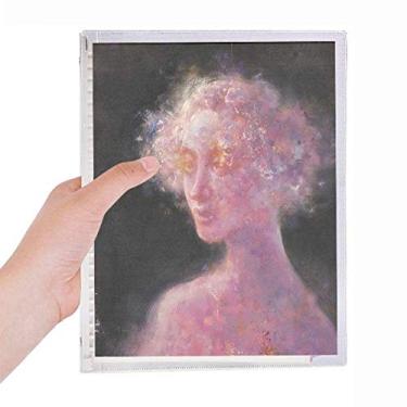 Imagem de Caderno roxo XJJ para pintura a óleo diário de folhas soltas recarregável