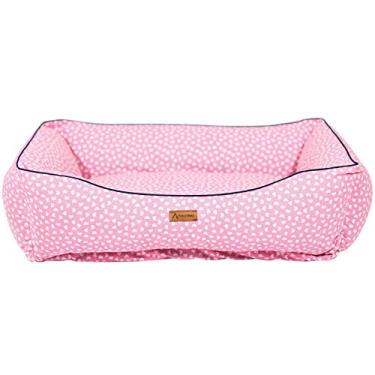 Imagem de Cama PREMIUM Para Cachorro e Gato Patch Petz Com Aquablock Ativo (Rosa c/Coração, M)