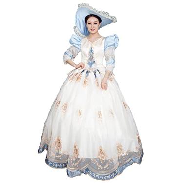 Imagem de Women's Elegant Recoco Victorian Dress Costume Ball Gowns BELLE of the BALL COSTUME Gown  (4XL, Reto20)