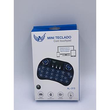 Imagem de Mini Teclado Sem Fio Com Touchpad Led 92 Teclas 15 Cm