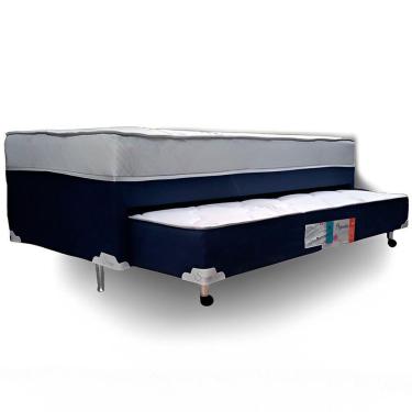 Imagem de Bibox Premium Solteiro 88X188X51Cm Azul Com Branco