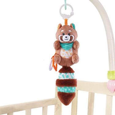 Imagem de Móbile Infantil para Berço - pingente guaxinim brinquedo cama segura - Enfeites pelúcia para cuidados com crianças para pais e babás cuidadores Kumprohu