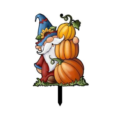 Imagem de Plugue de chão atraente para festa jardim estacas decorativas cena de festa dia de ação de graças inserção de chão ao ar livre para quintal gramado decoração de pátio ao ar livre pequena estaca decoração de jardim estátuas de quintal quintal quintal