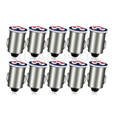 Imagem de Ruiandsion 3898 BA7S Lâmpada de painel LED vermelha DC 12V 2016 3SMD Chipsets de substituição para luzes de instrumento (pacote com 10)