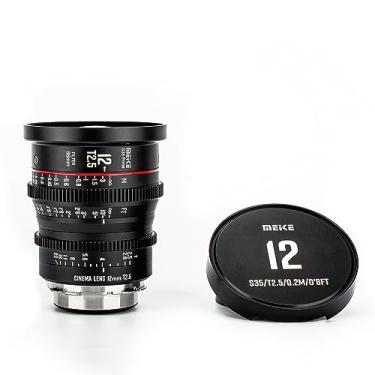 Imagem de MEKE Lente de cinema com foco manual T2.5 Super 35 Prime de 12 mm para câmera de cinema com montagem PL, compatível com C700 PL, ARRI Amira, Alexa Mini etc.