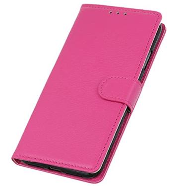 Imagem de LAHappy Capa de couro para iPhone 13 Pro Max/13 Pro/13/13 Mini, capa flip de couro premium com suporte para cartão e função de suporte, capa de notebook com fecho magnético, rosa, 13 Pro de 6,1 polegadas