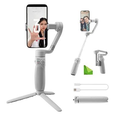Imagem de Zhiyun Smooth Q4 Estabilizador de 3 Eixos p iPhone Smartphone, Gimbal com haste de extensão embutida tripé selfie, kit de vídeo portátil e dobrável para vlogging YouTube MoreShot