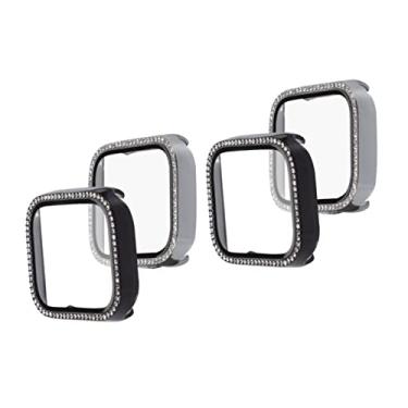 Imagem de OSALADI 4 Pcs Caixa De Relógio De Maçã Relógios Inteligentes Protetores De Tela Para Smartwatches Caso De Tela De Relógio Capa De Tela Portátil Beira Filme Temperado Ultra