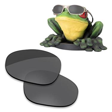 Imagem de Acefrog Kit de borracha para óculos de sol Oakley Juliet com revestimento polarizado de substituição AR – preto escuro