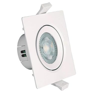 Imagem de Spot Embutir Quadrado LED 3W 6500K Branco Frio Bivolt Galaxy