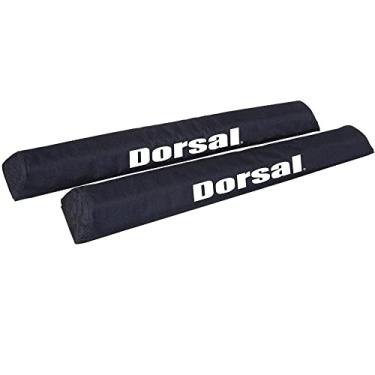 Imagem de Dorsal Aero Almofadas para rack de teto para fábrica e barras transversais largas – pranchas de surfe, caiaques, snowboards, poliéster, 71 cm, preto
