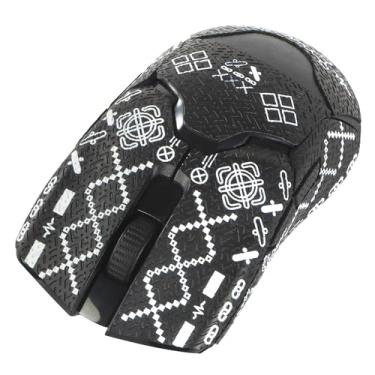 Imagem de immoenuc Adesivos de fita adesiva de mouse para Razer Viper/Viper Ultimate Mouse antiderrapante, autoadesivo, pré-cortado, resistente ao suor, acessórios para ratos de jogo (preto)