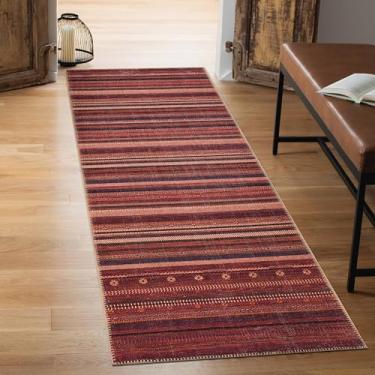 Imagem de Keen Home Design Tapete 5 x 25 cm – Passadeira lavável à máquina com suporte antiderrapante, ideal para corredor, entrada, cozinha, lavanderia - vintage, fácil de limpar, durável, tapete de pelo baixo