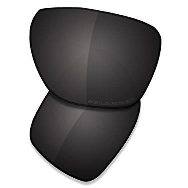 Imagem de SAUCER Lentes de reposição premium para óculos de sol Oakley Sylas OO9448 | Sylas Low Bridge Fit OO9448F de alta definição - preto carbono polarizado