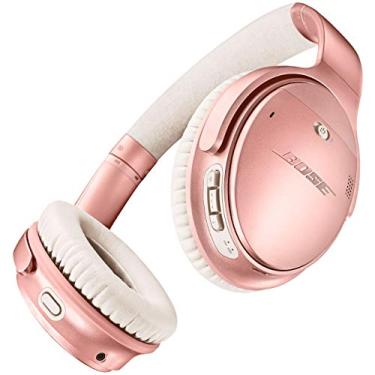 Imagem de Bose Fones de ouvido Bluetooth sem fio QuietComfort 35 II, cancelamento de ruído, com controle de voz Alexa - ouro rosa