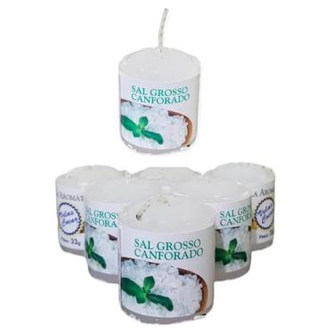 Imagem de Vela Aromática Sal Grosso Canforado com 6 Unidades