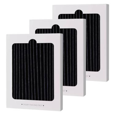 Imagem de Pacote com 3 filtros de ar para geladeira Frigidaire PAULTRA Pure Air Ultra, filtro de ar EAFCBF compatível com Electrolux, reduz odores com filtro de carvão ativado, parte 242061001, 242047801,