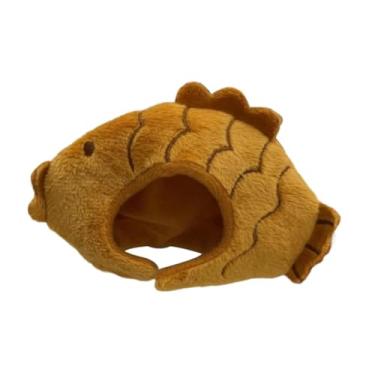 Imagem de Amagogo Boné de boneca de pelúcia faça suas próprias bonecas para crianças presente de aniversário vestir chapéu chapéu para boneca de 3,94 polegadas, Peixe