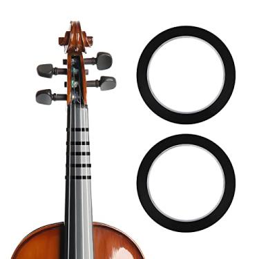 Imagem de 2 rolos de fita de dedilhado de violino para escala, 66 m, instrumento orquestral, fita de dedilhado, fita de dedo para notas posições, acessórios de violino para iniciantes violoncelo guitarra