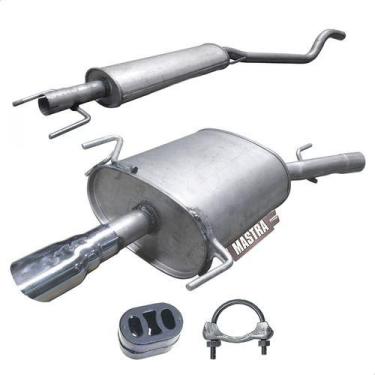 Imagem de Kit Escapamento Abafador+ Silencioso Vectra Gtx 2.0 8v 09 13 - ScapJá
