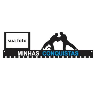 Imagem de Porta Medalhas Luta Jiu Jitsu Judo, Quadro Decorativo MDF