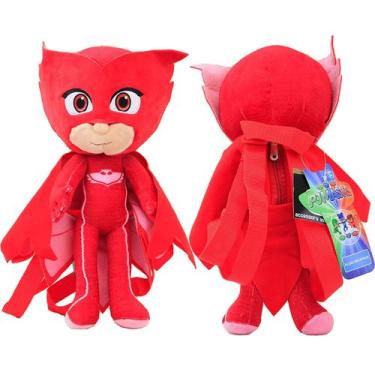 Imagem de Mochila de bichos de pelúcia PJ Masks, 14 polegadas, cor vermelha Disn