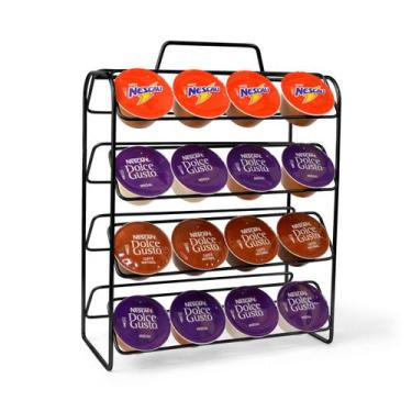 Imagem de Suporte Porta 32 Cápsulas Dolce Gusto Preto - Plug Lar
