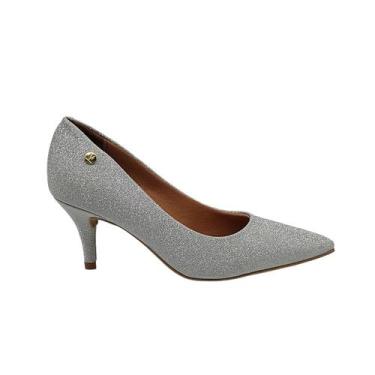 Imagem de Sapato Scarpin De Festa Brilhoso Salto Médio Glamour  Vizzano 1185702/