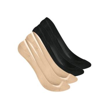 Imagem de Kit 4 Pares de Sapatilhas Selene 7340-003 Colorido - Genérico, Bege