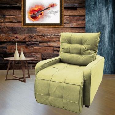 Imagem de Poltrona Retratil e Reclinavel Amamentação Sala De Estar Com Rodape Re