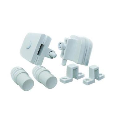 Imagem de Kit 03 - janela de correr com 4 folhas com trico - branco - polímero -