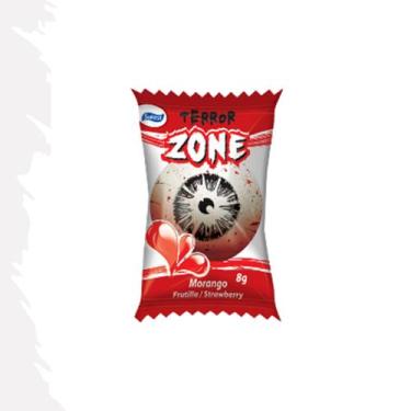 Imagem de KIt c/2 Chiclete Terror Zone Olhos Morango C/40un Halloween - Sukest