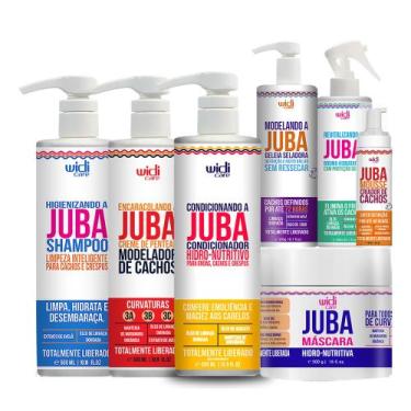 Imagem de Kit Widi Care Juba Shampoo, Encaracolando, Bruma, Geleia, Mousse, Cond