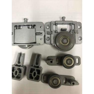 Imagem de 3 Kit Roldanas Porta Correr Guarda Roupa Ro 65 - Rometal - comercialol