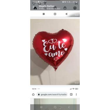 Imagem de Balão metalizado coração - Briza baloes